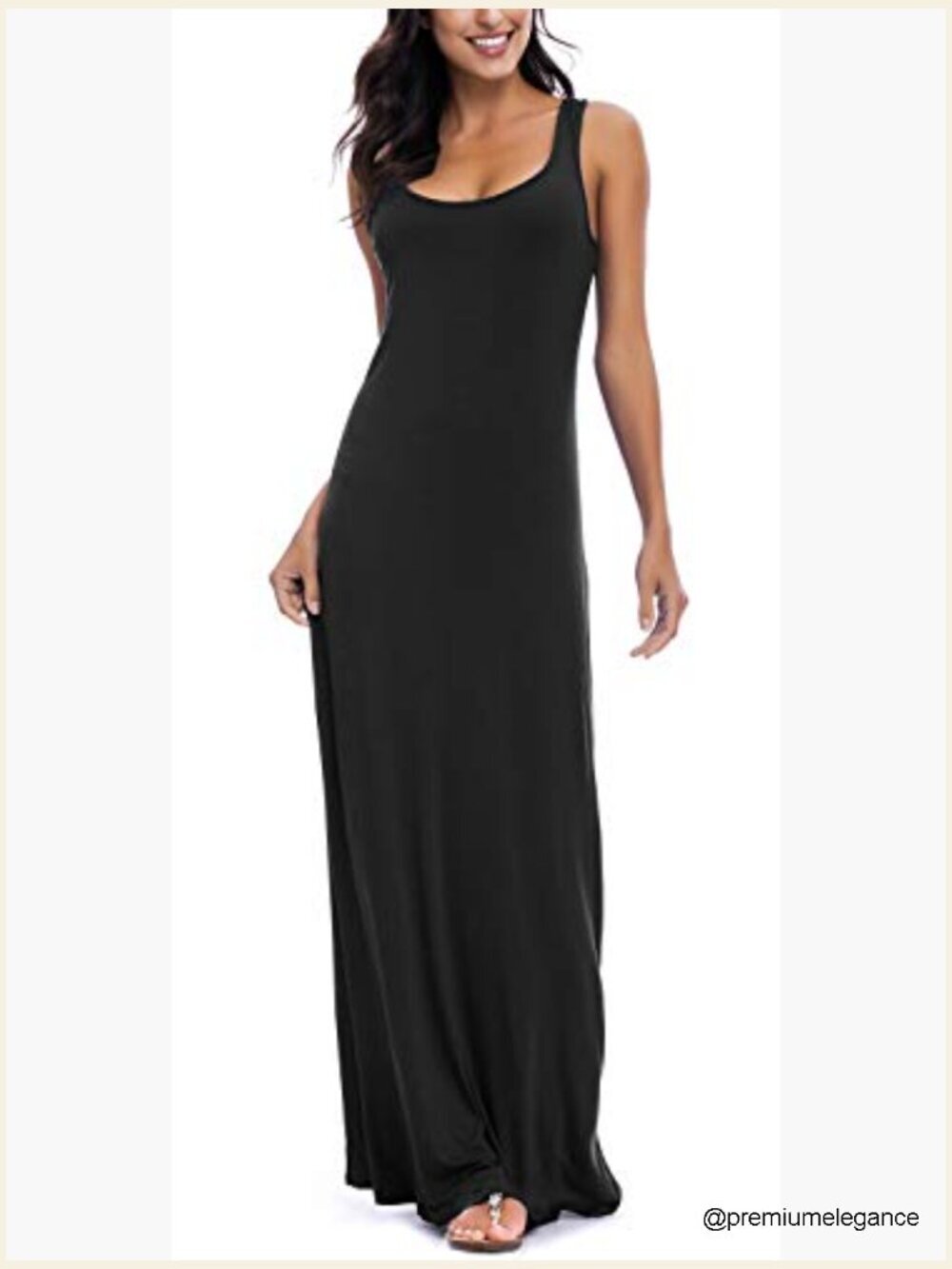 Sleeveless Maxi Dress Summer Beach Casual Floral Print Tank Top - Picture 5 of 7
